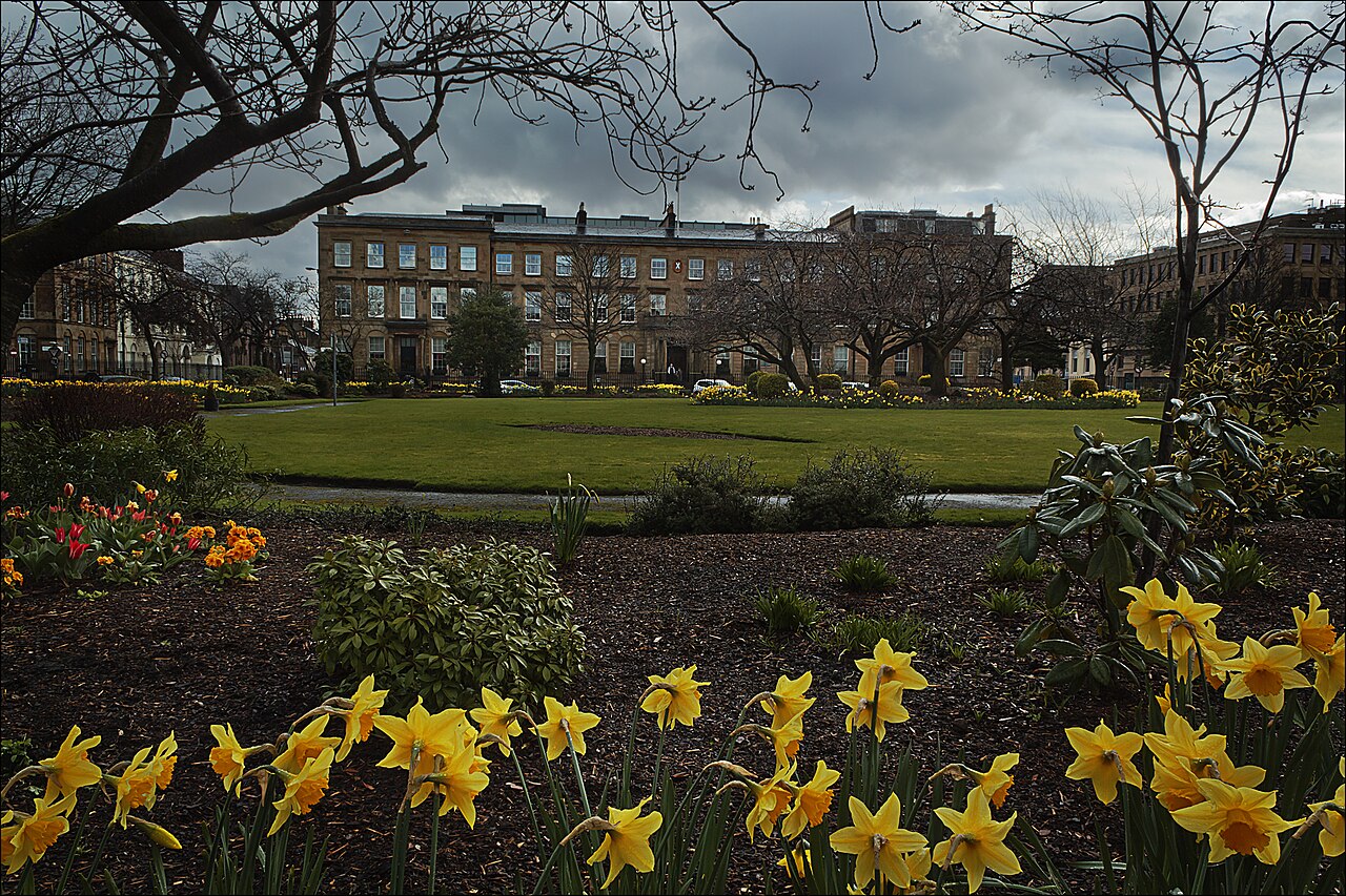 Blythswood Square in Glasgow, shown as local-area imagery